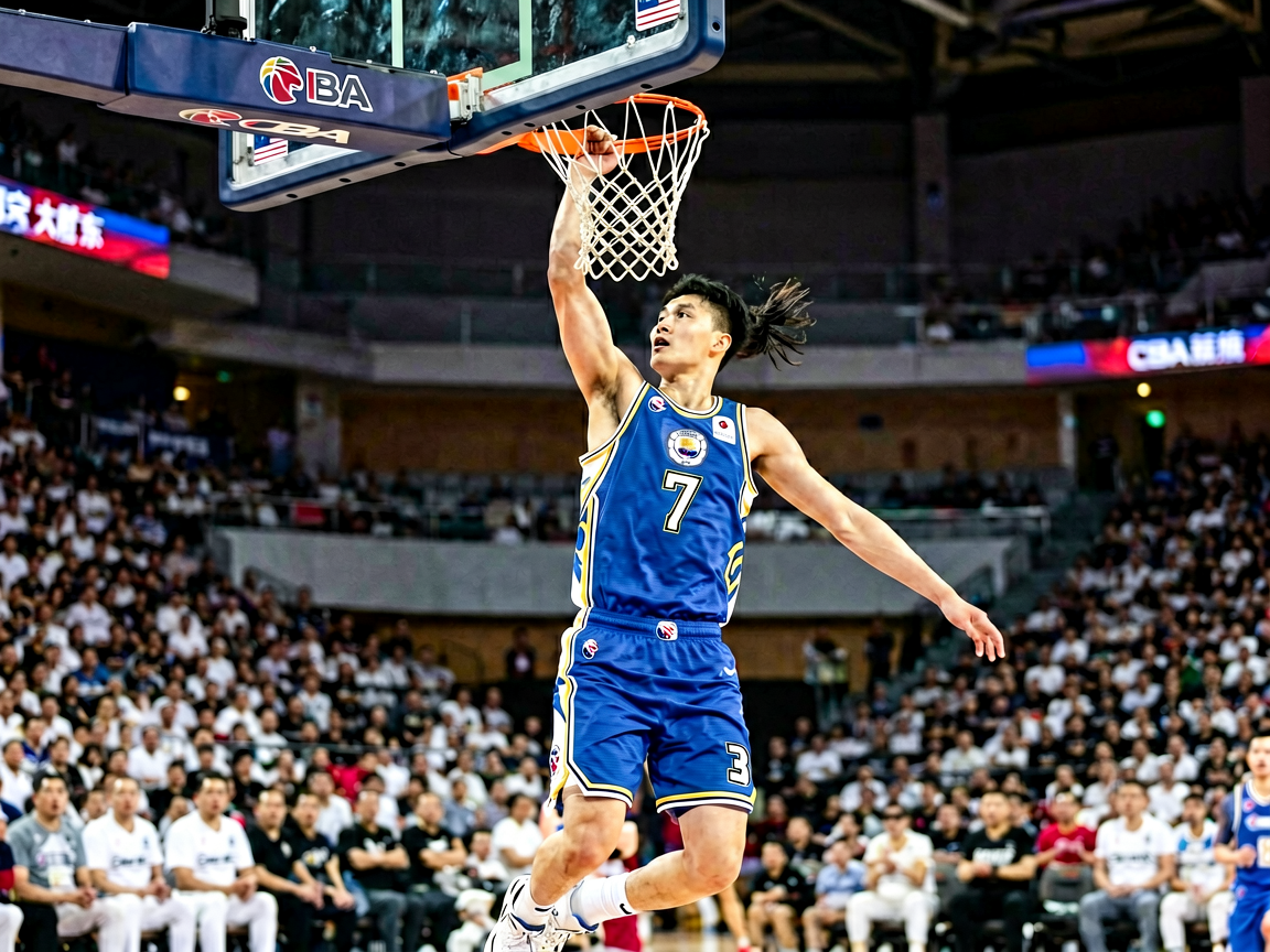 CBA篮球比赛精彩扣篮瞬间